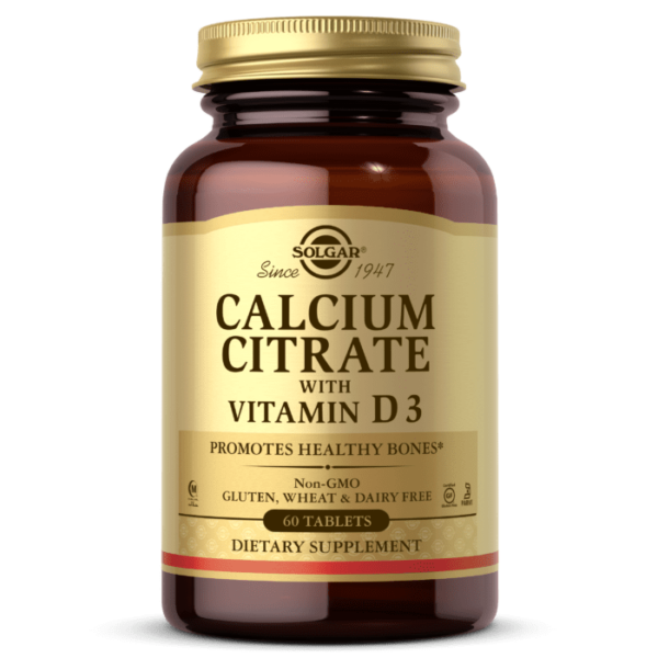 citrato calcio vitamina d3 60 caps solgar