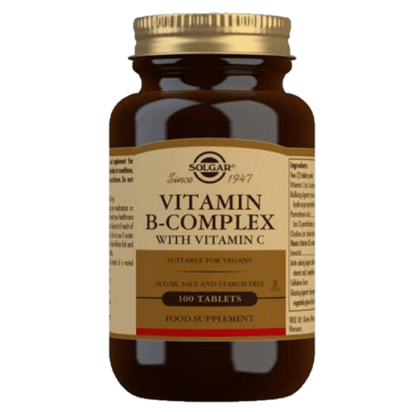 vitamina b complex con vitamina c 100 tab solgar