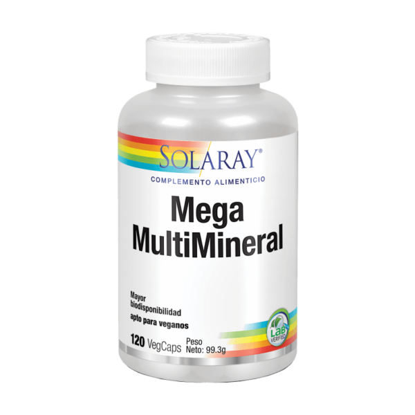 mega multi mineral 120 vegcaps apto para veganos