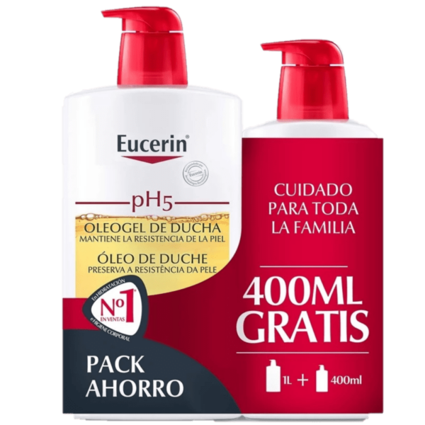 Eucerin Oleogel Ducha 1000 ml 400 ml gratis