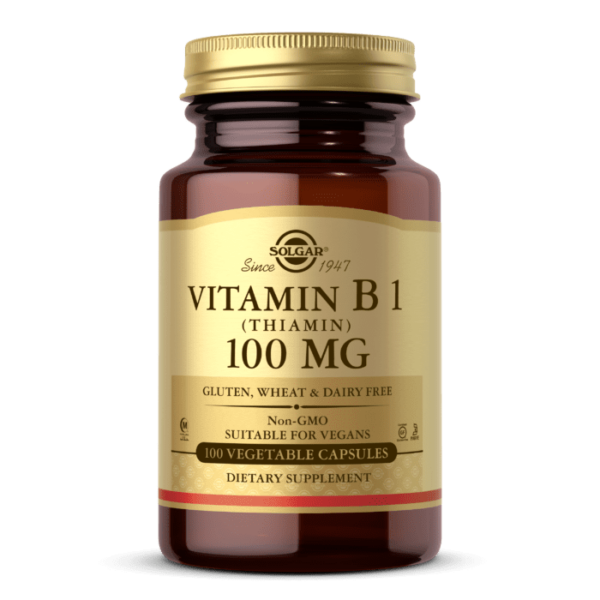 vitamina b1 thiamina 100 mg 100 caps solgar