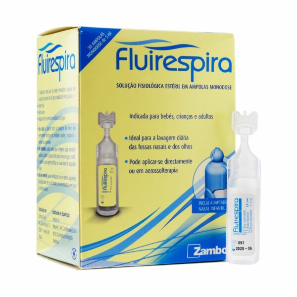 fluirespira limpieza nasal solucion salina con aplicador 30 monodosis
