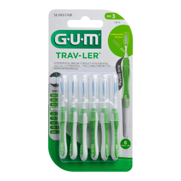 gum cepillo interdental traveler 11 mm verde