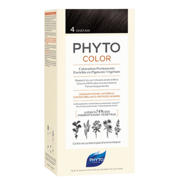 phytocolor tinte pelo 4 castano phyto