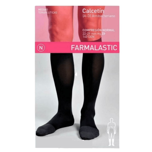 farmalastic calcetin compresion normal negro mediano