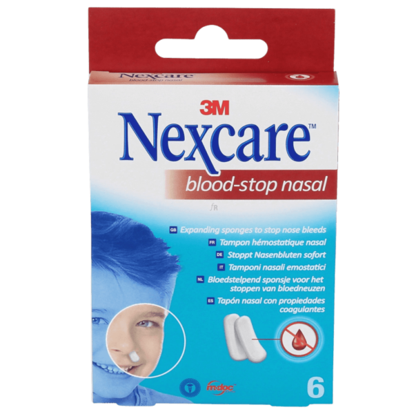 nexcare blood stop tapon nasal 6u 1