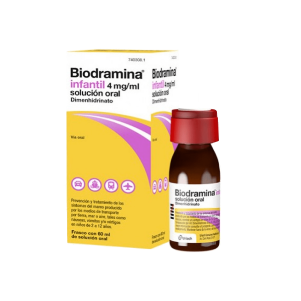 biodramina infantil 4 mg ml solucion oral 1 frasco 60 ml 740308.1