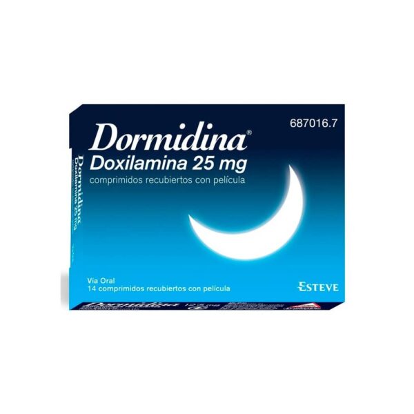 dormidina 25 mg 14 comprimidos recubiertos 1 687016