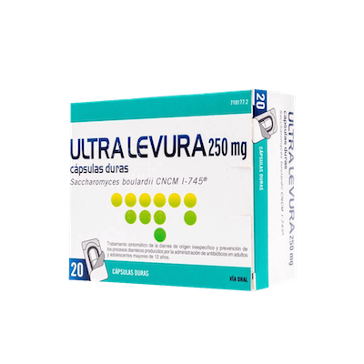 ultra levura 250 mg 20 capsulas blister 710177.2