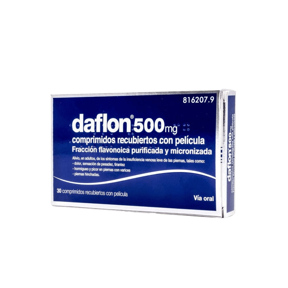 Daflon 500/500 mg 60 Comprimidos Recubiertos